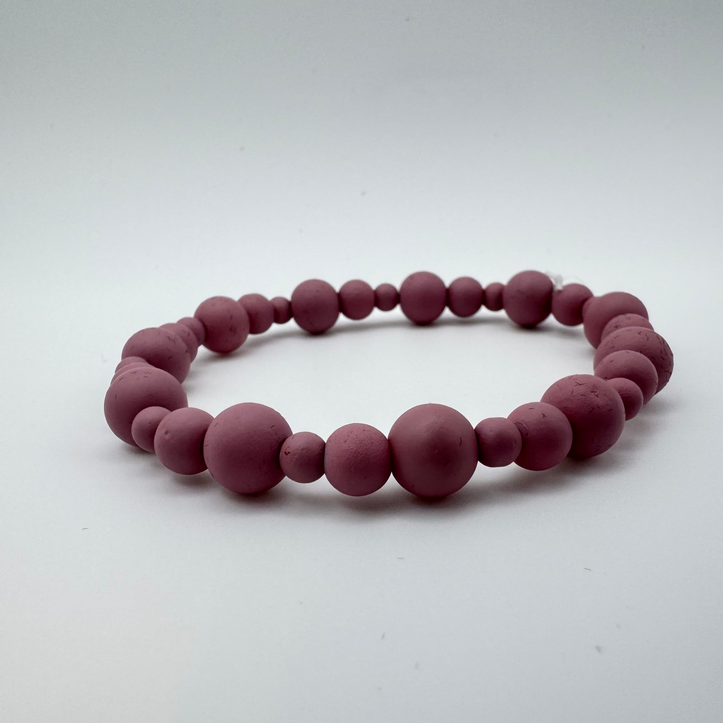 Rose Mist Glass Bead Bracelet