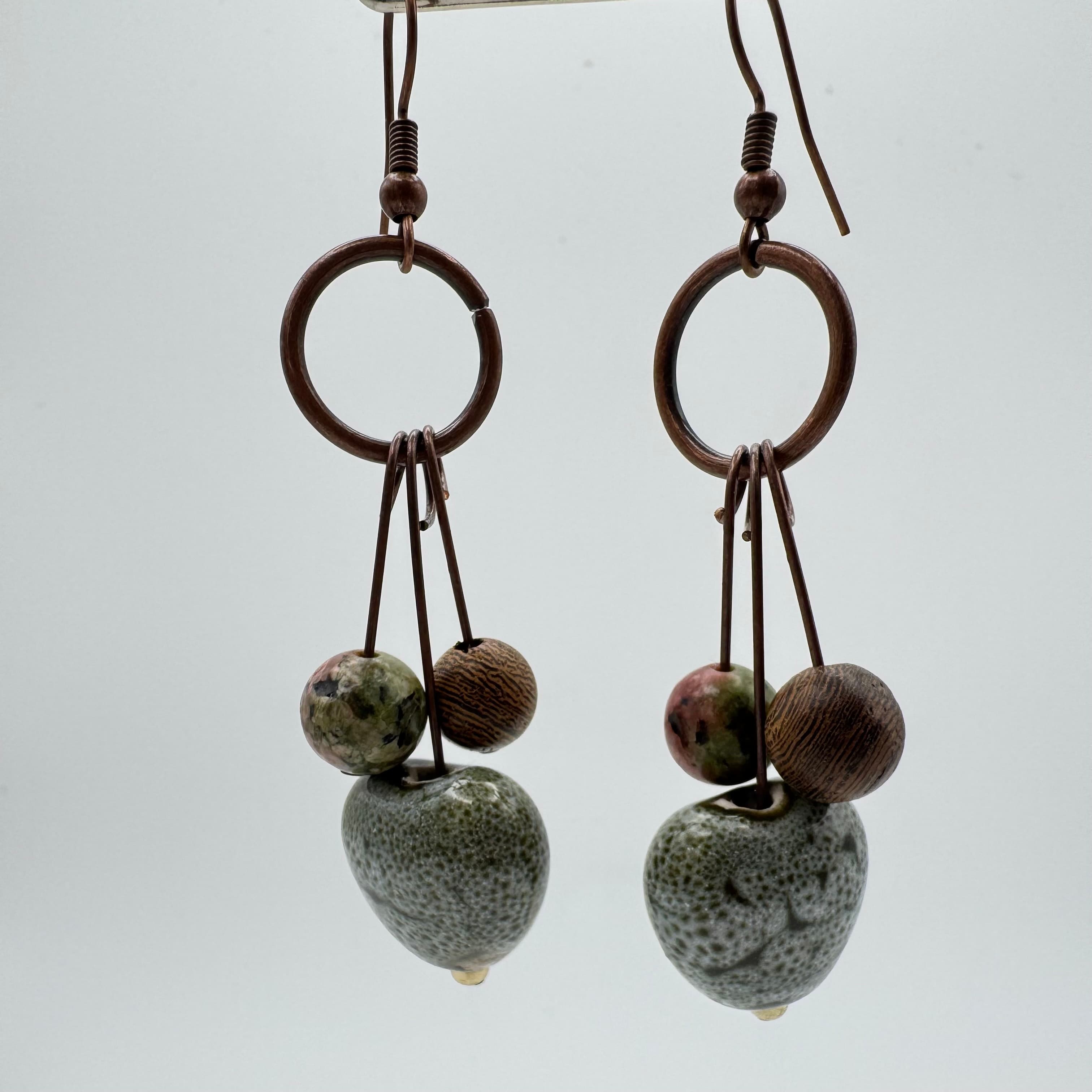 Granite Heart Harmony Earrings