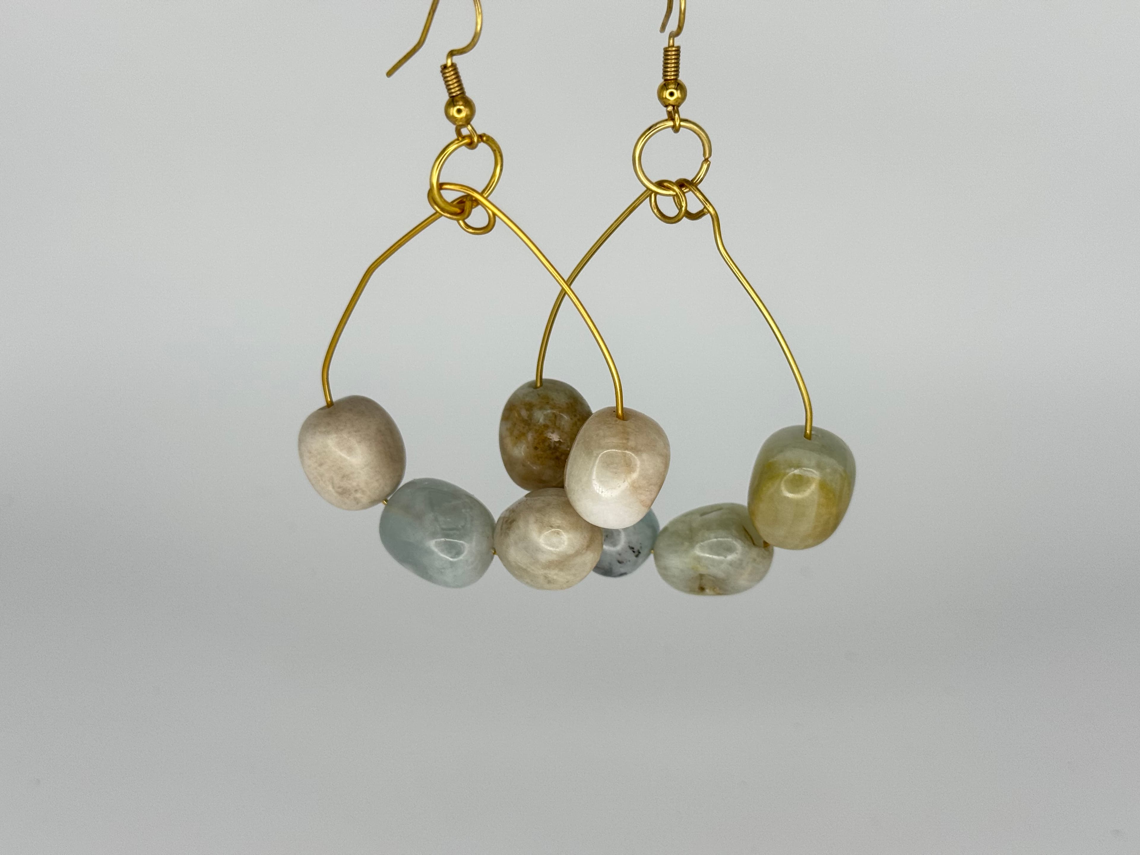 Ocean Mist Marble Hoops