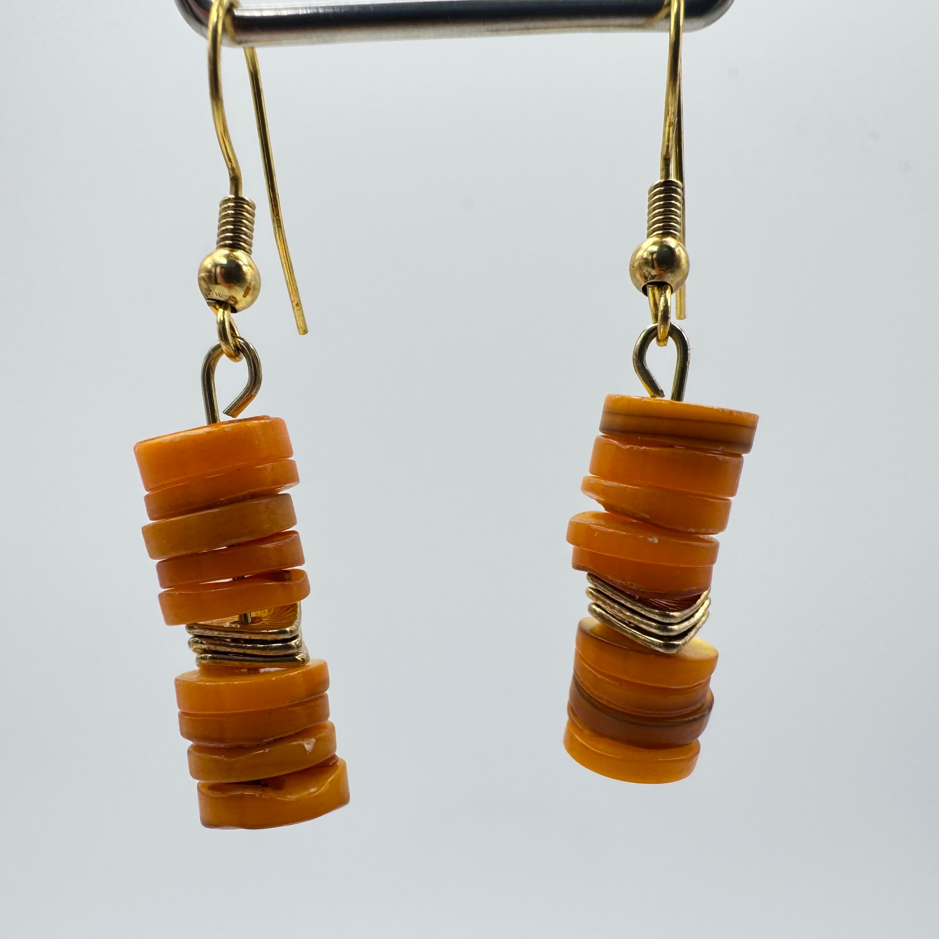 Amber Tide Shell Earrings