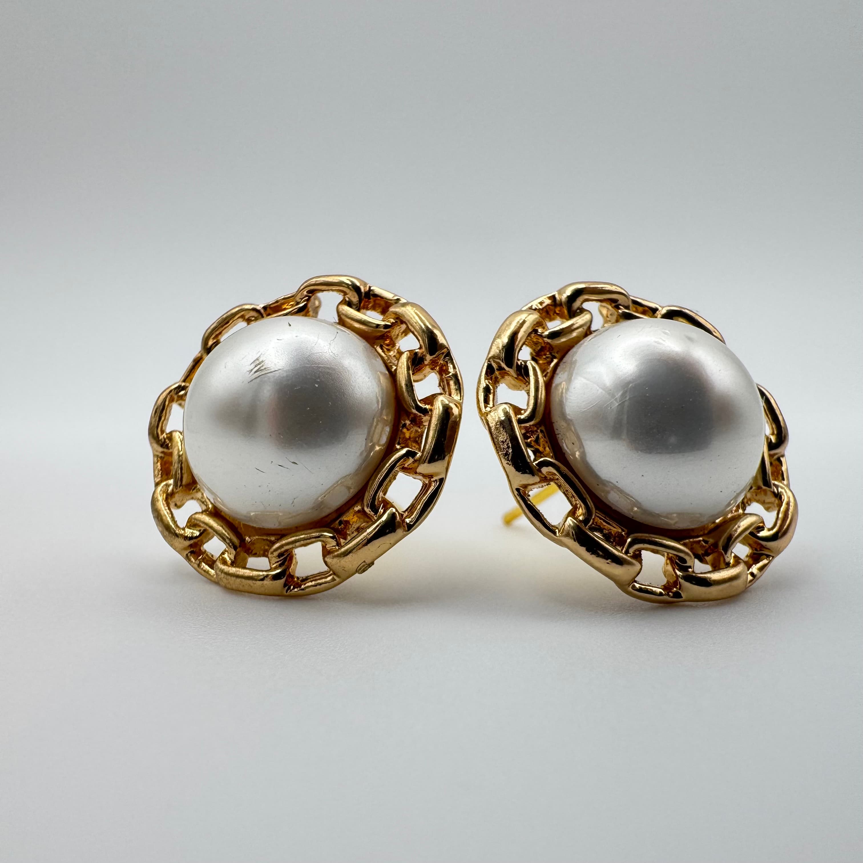 Golden Heirloom Pearl Studs