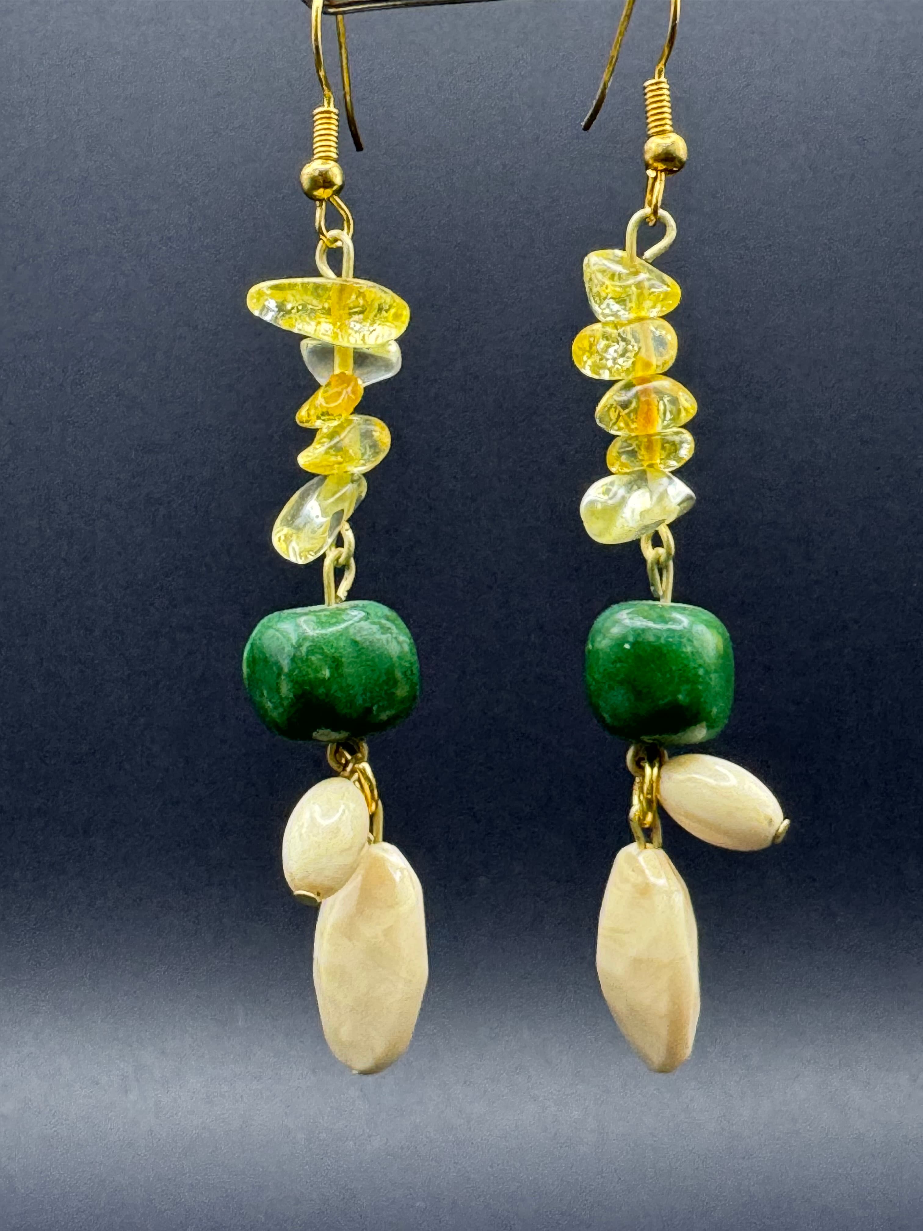Citrus Grove Glass Earrings