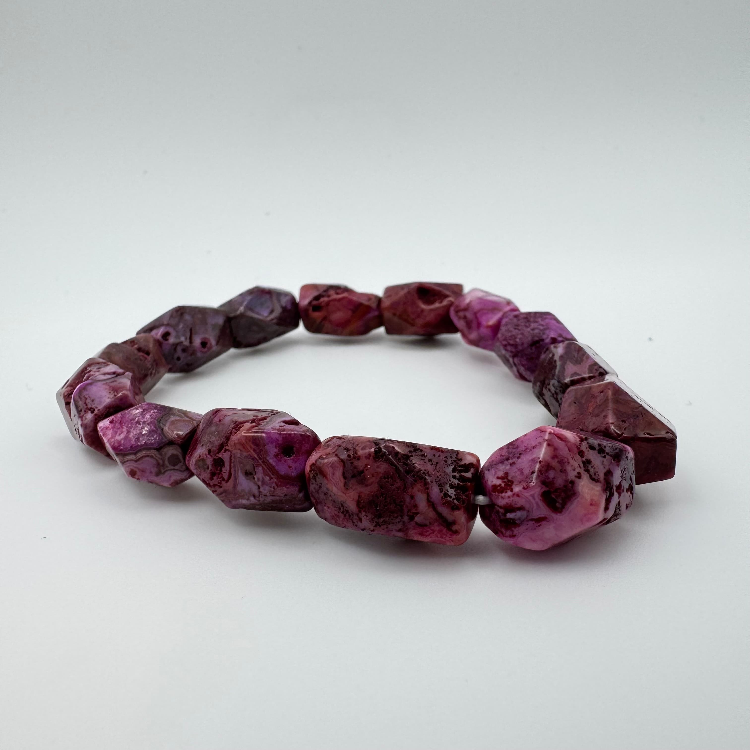 Berry Swirl Agate Bracelet