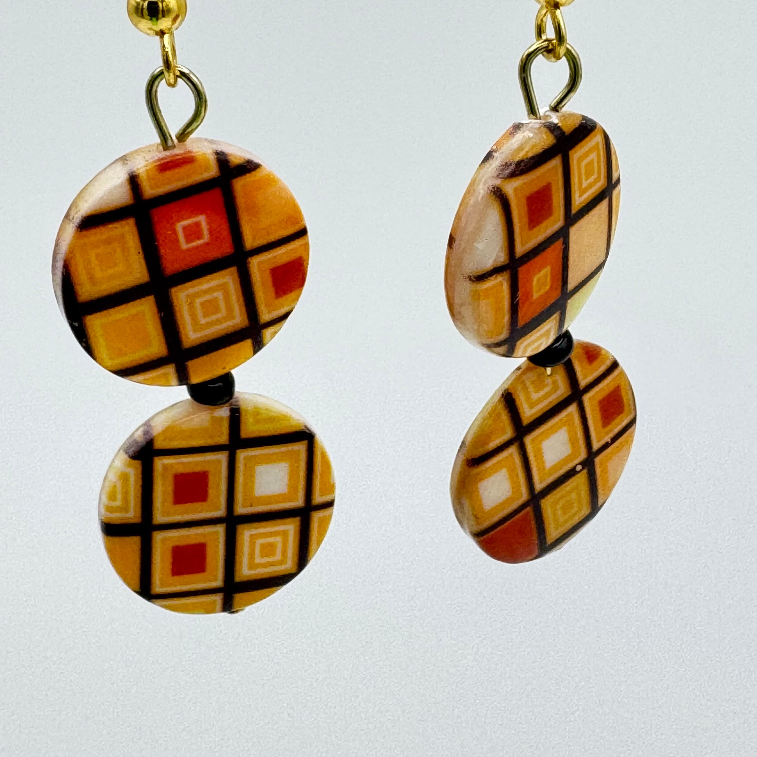 Mosaic Shell Earrings