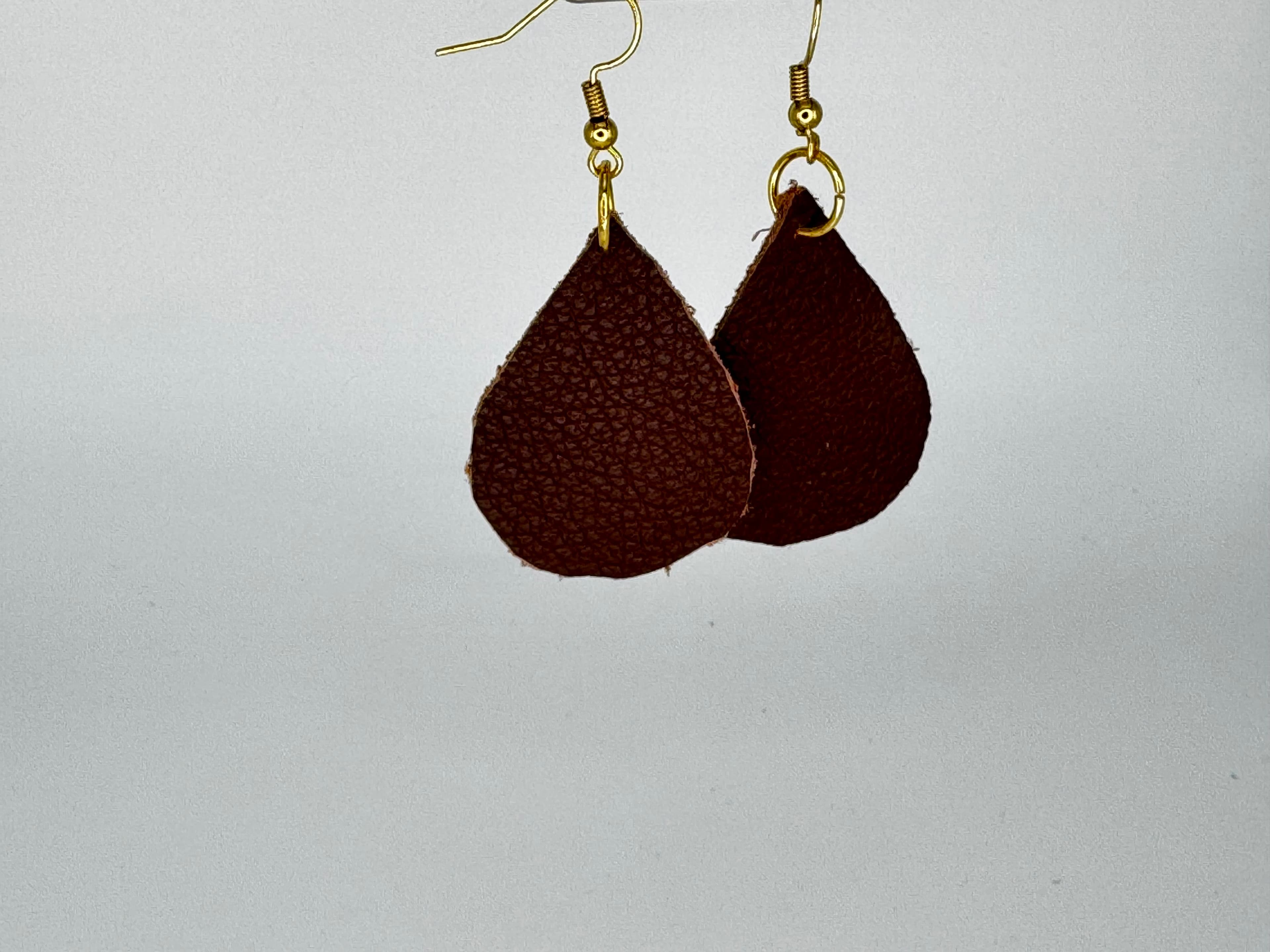 Rustic Leather Teardrops