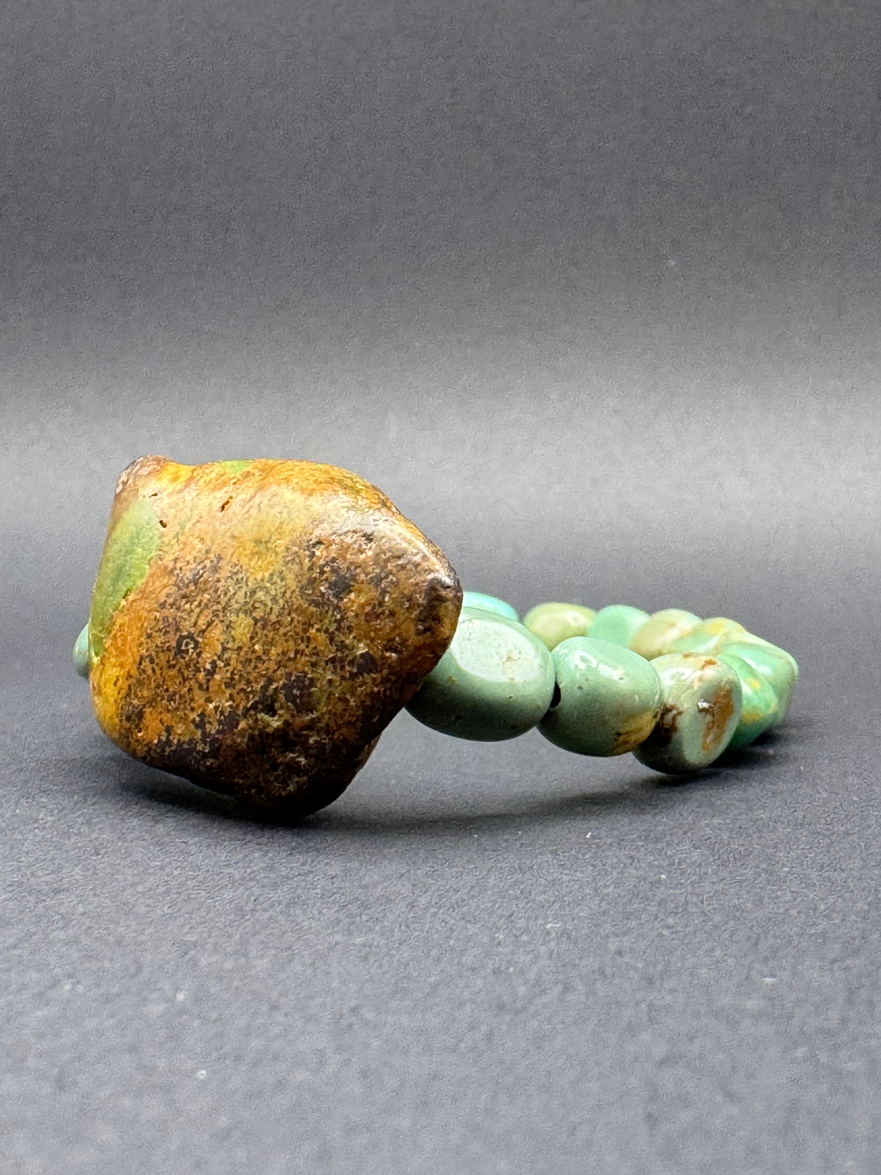 Desert Turquoise Raw Stone Bracelet
